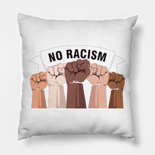 stop racism we are all humans Pillow