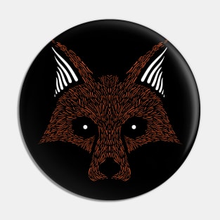 Fox At Night Pin