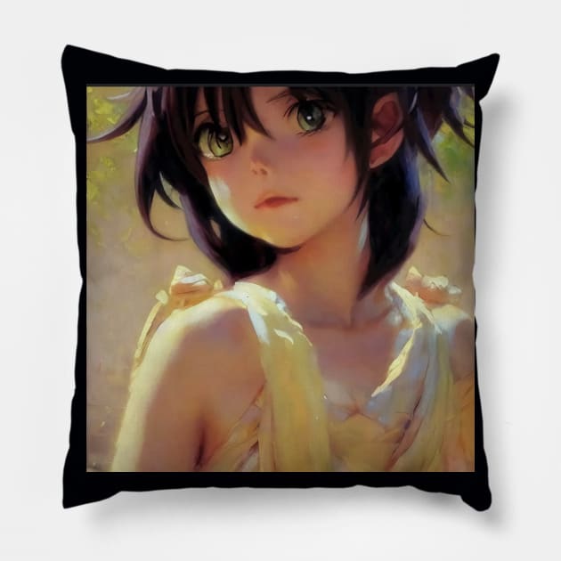 anime girl Pillow by Bertoni_Lee