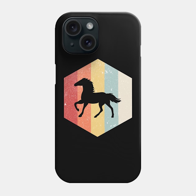 Horse Retro Distressed Style Phone Case by BeDesignerWorld