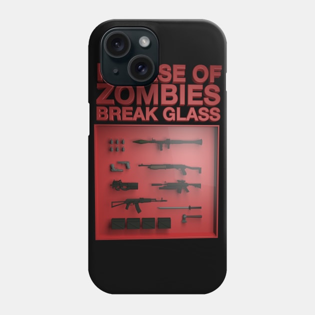 In case of Zombies Break Glass Phone Case by tombst0ne