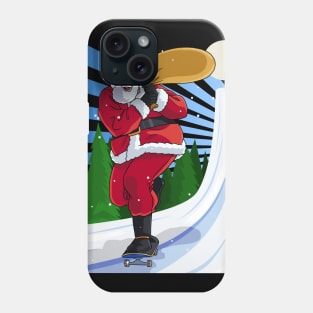 Santa Claus Skateboarding Christmas Phone Case