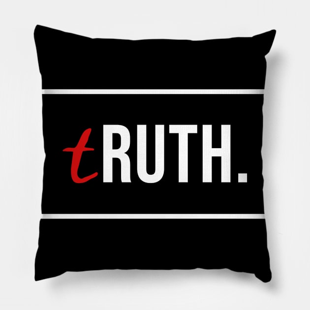 tRUTH - Ruth Bader Ginsburg Pillow by ArticaDesign