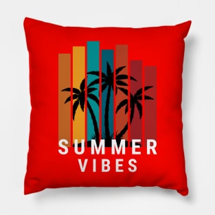 Colorful Summer Vibes Illustrated,best summer Pillow