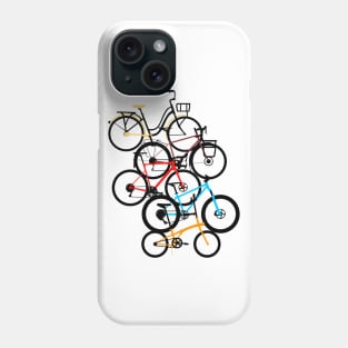 Colorful Types of Bikes Phone Case