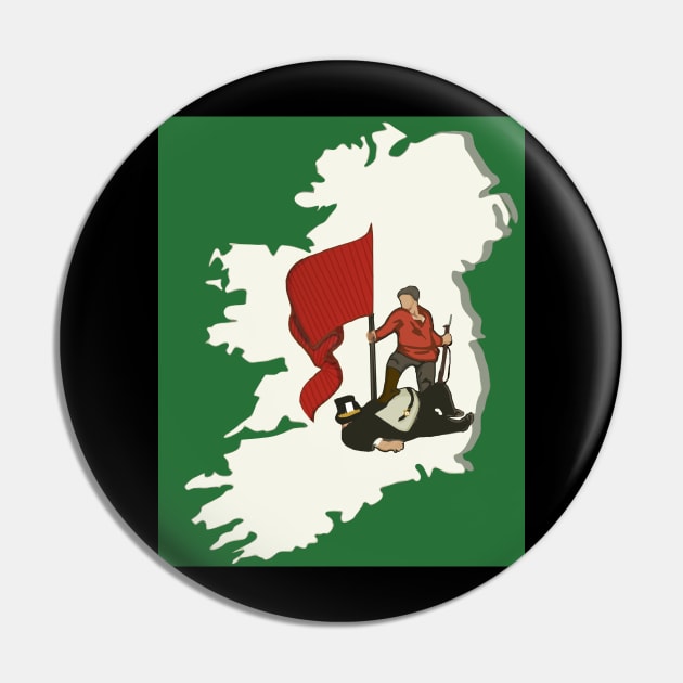 Socialist Ireland - Republican Socialist Irish design Pin by RichieDuprey