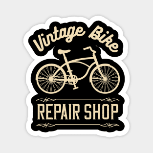 Vintage Bike Repair Shop Magnet