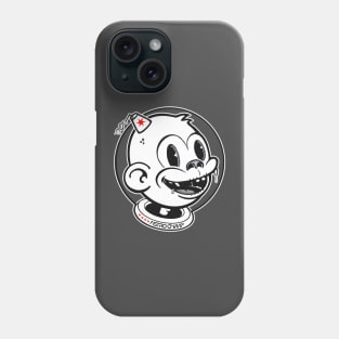 Astro Chimp Bubble BW Phone Case