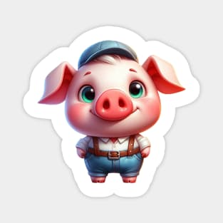 Cute Little Piggy Magnet