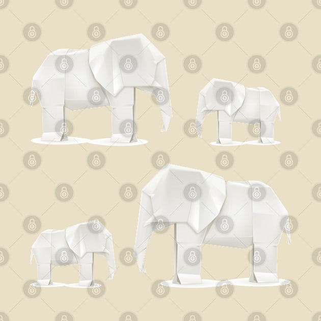 Origami Elephants by big_owl