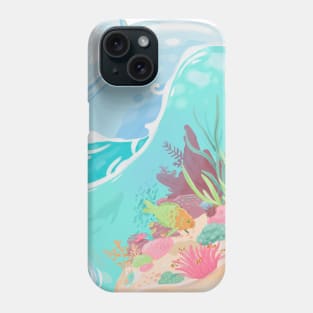 Sea Pot with Coral Reef and Fish Phone Case