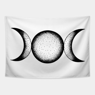 Triple Moon Goddess Tapestry