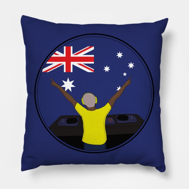 I Love Australian Music Pillow by DiegoCarvalho