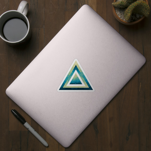 Multi-layer triangular euphory - Pyramid - Sticker