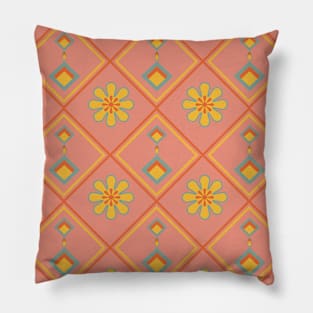 Diamonds & Flowers Pillow