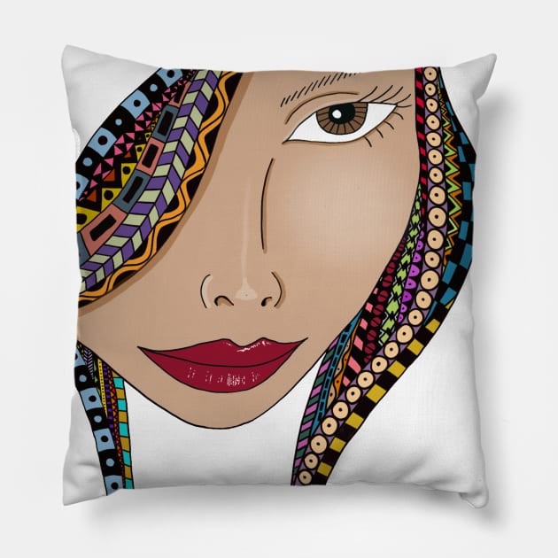 Braids Pillow by Reebop