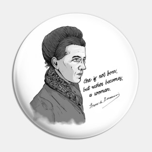 Beauvoir Quote Pin