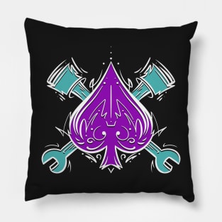 HOTROD/POKER: Hotrod and Poker Art Pillow