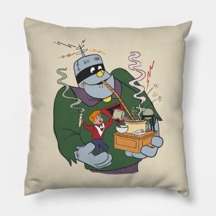 Retro Frankenstein Jr Pillow