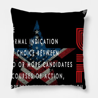 Vote or die Pillow