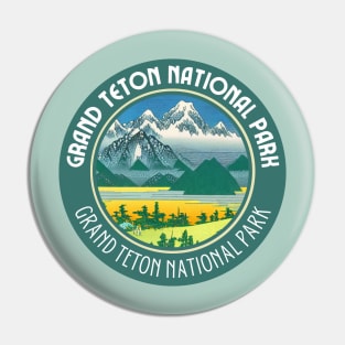 Green Grand Teton National Park Pin