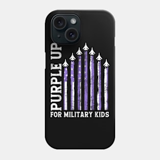 Purple Up For Military Kids Military Child Month Air Force Phone Case