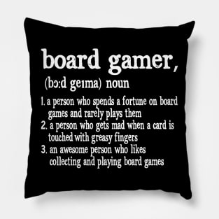 board game board gamer Definition Pillow