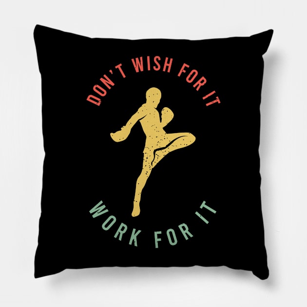 Fighter Design for a Martial Arts Lover Pillow by AlleyField