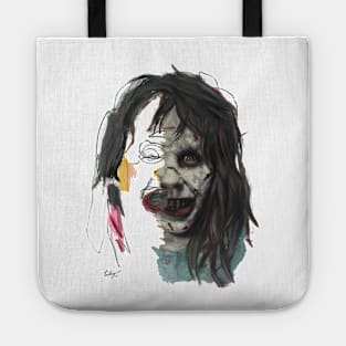 Exorcist | Night Of the Living Dead Zombie Horror art Dark art Mesmerizing ghoul. big smile Tote