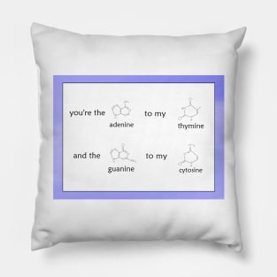 Cute DNA Biology Saying Pillow