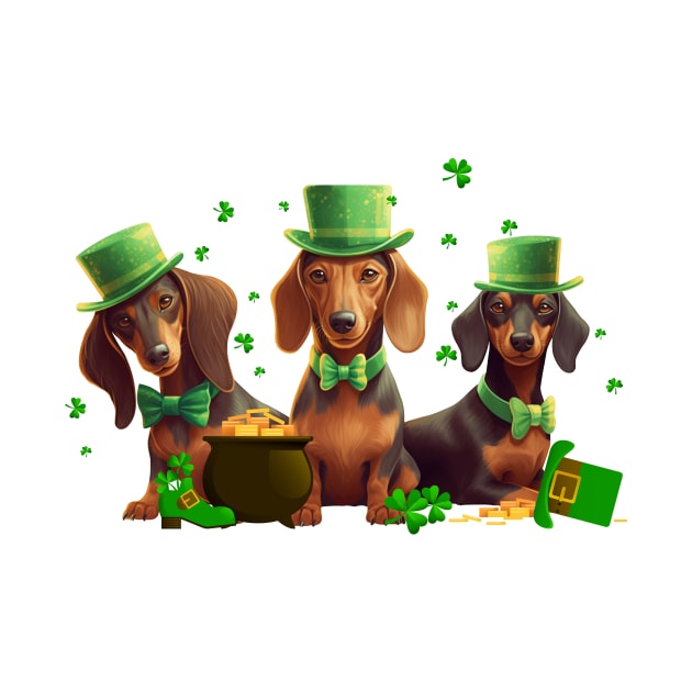 My Dachshund Is My Lucky Charm St Patricks Day by Zaaa Amut Amut Indonesia Zaaaa