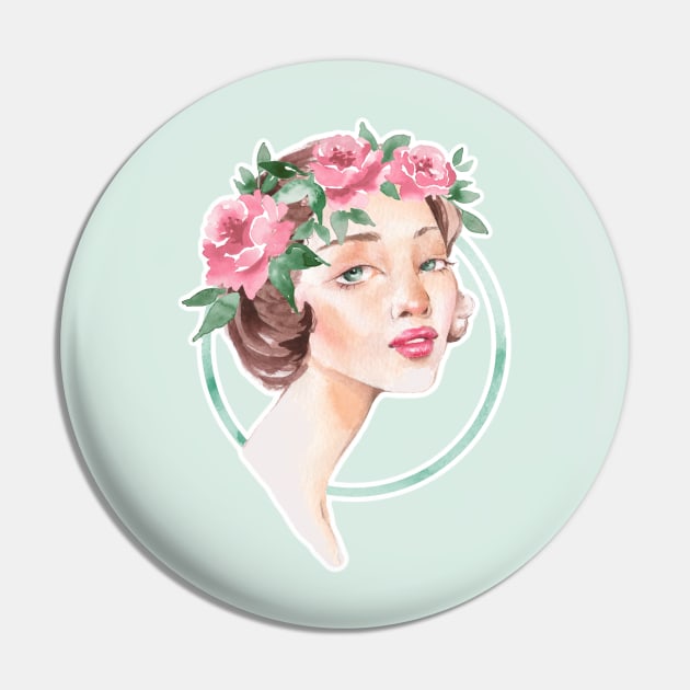 Summer girl Pin by Gribanessa