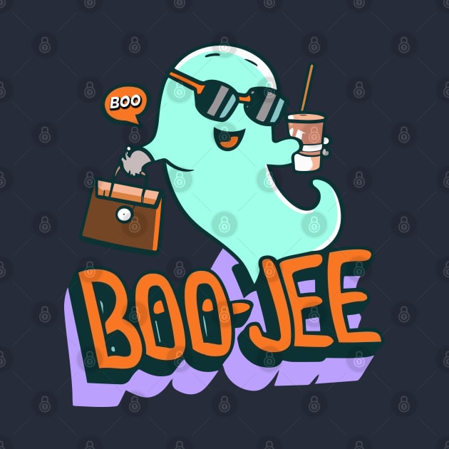 Funny Ghost Halloween Costume Boujee Boo-Jee Design by TF Brands