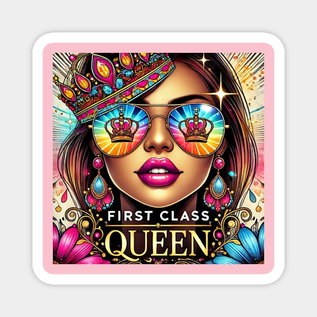 FirstClassQueen Aviator Sunglasses Magnet by FirstClassQueen