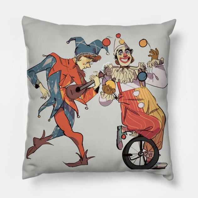 Clownin Around Part 3: This Time It's Personal! Pillow by bananaboi