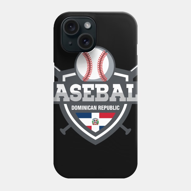 Dominican Republic Patriotic Baseball Phone Case by rumsport