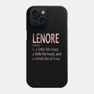 Lenore Girl Name Definition Phone Case