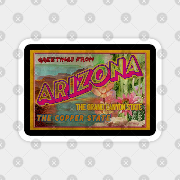 Greetings from Arizona Magnet by Nuttshaw Studios