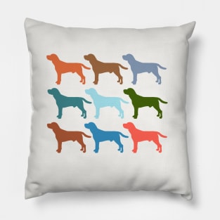 Beagle Dog Rainbow Colors Pillow