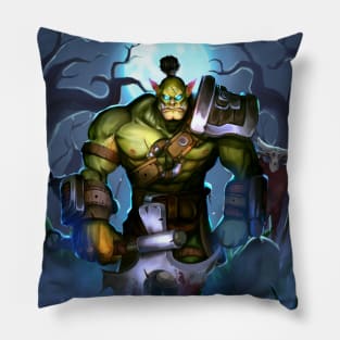 Green warrior Orc Pillow