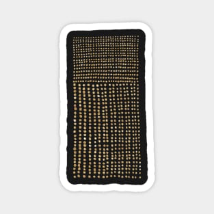 GOLDEN GLITTER DOUBLE DOTS - Hand Drawn Pattern - Horizontal and Vertical Magnet