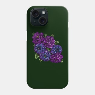 Bi Dahlias and Peonies Phone Case