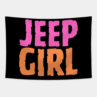 Maroon, Jeep-girls Tapestry