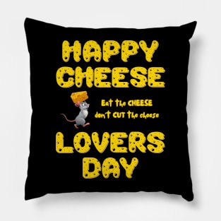 Eat the Cheese, don't CUT the cheese! Pillow