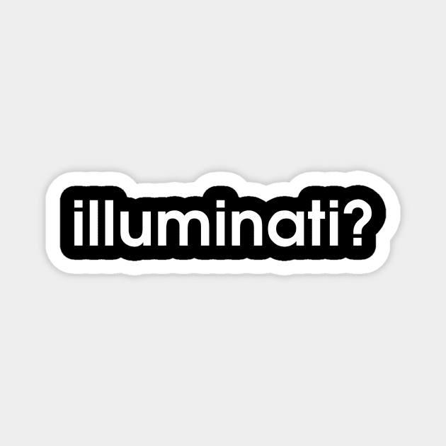 Illuminati Simple Text Design Magnet by amalya