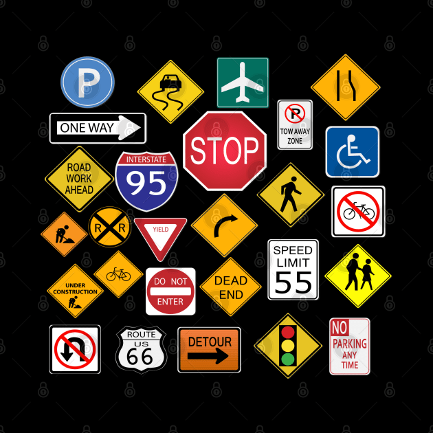 Merry Christmas Street Road Signs by holidaystore