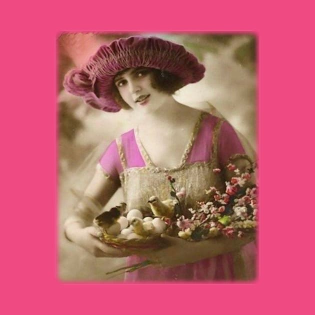 Vintage Woman Antique Photo Art by PaperMoonGifts