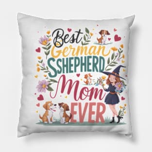 Best German Shepherd Mom Ever Funny Pet Dog Pillow