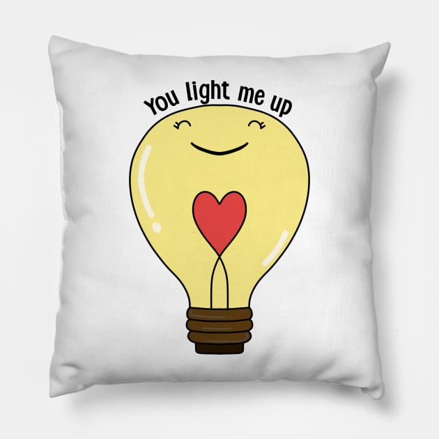 You light me up Pillow by medimidoodles