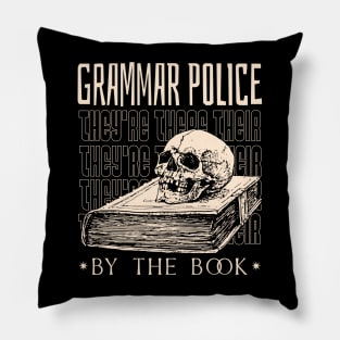 Grammar Police Pillow